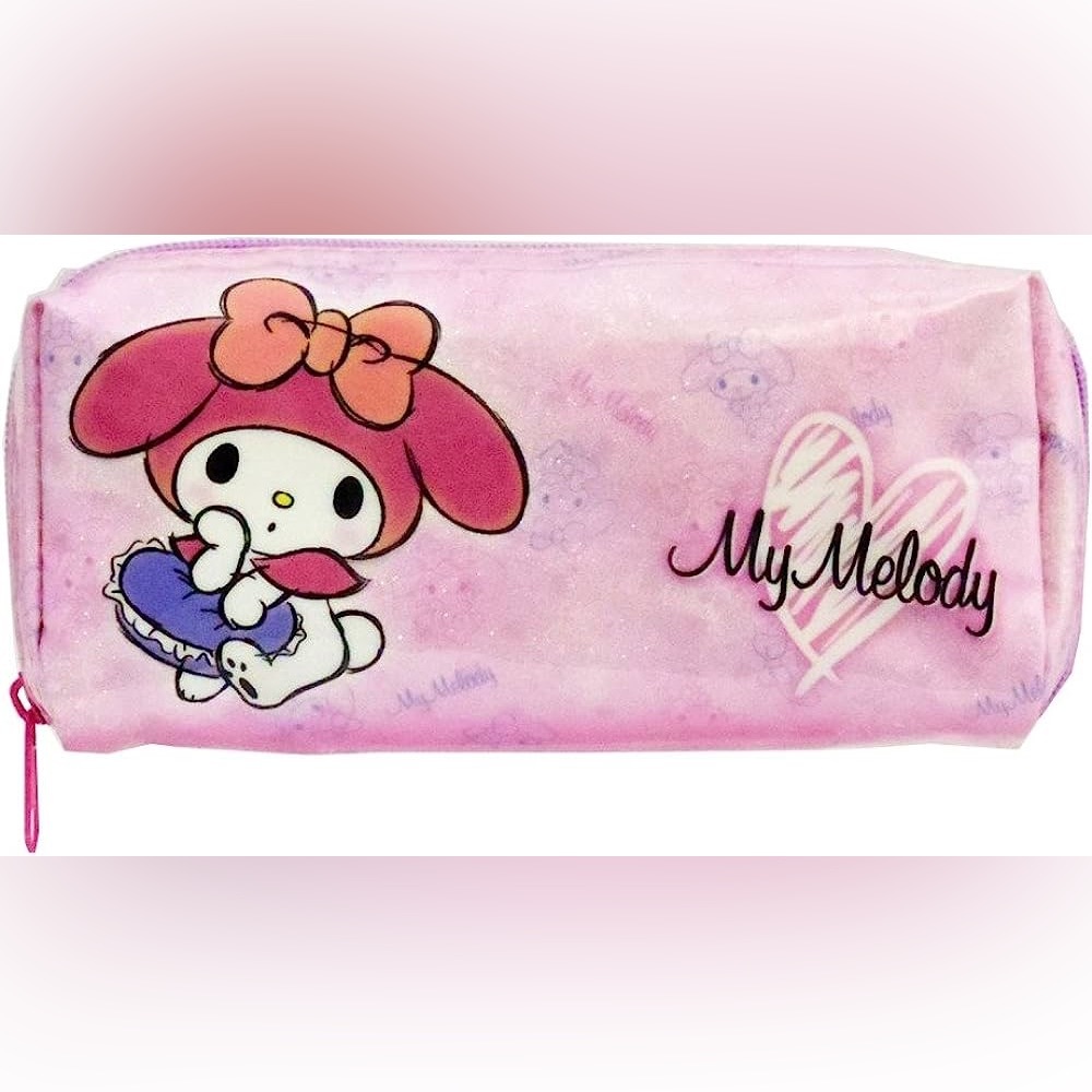 Sun-Star Sanrio My Melody Pencil Case Cosmetic Bag NWOT